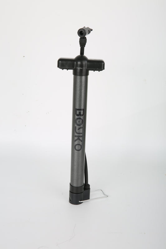 BOYKO Bike Pump, Foot Activated Bicycle Pump, Portable Mini Bicycle Pump fits Universal Presta and Schrader | Aluminum Alloy Bicycle Tire Pump for Road, Mountain and BMX Bikes
